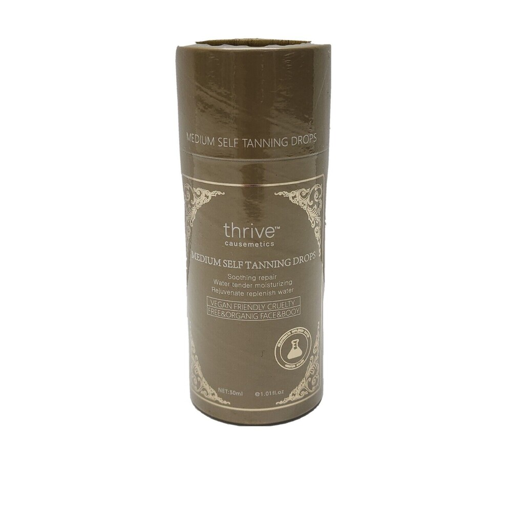 Thrive Causemetics Self Tanner Drops, Wash-off Bronzer - Medium, 1oz - Exp 01/26